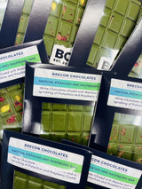 Matcha Tea, Pistachio & Raspberry bar