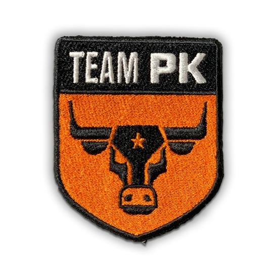 Team PK Iron On Patch | Branded Woven Badge | PK Grills