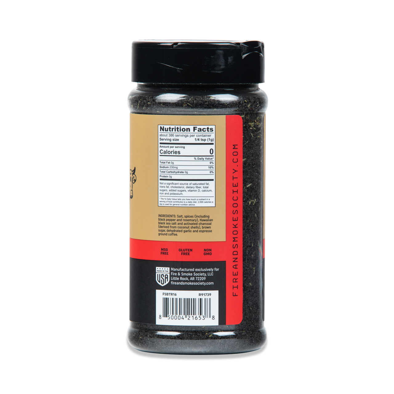 Fire & Smoke Society Black & Tan Steak Seasoning | BBQ Rubs, Steak Rub for  Smoking and Grilling Meat | Steaks, Brisket, Burgers Dry BBQ Rubs and