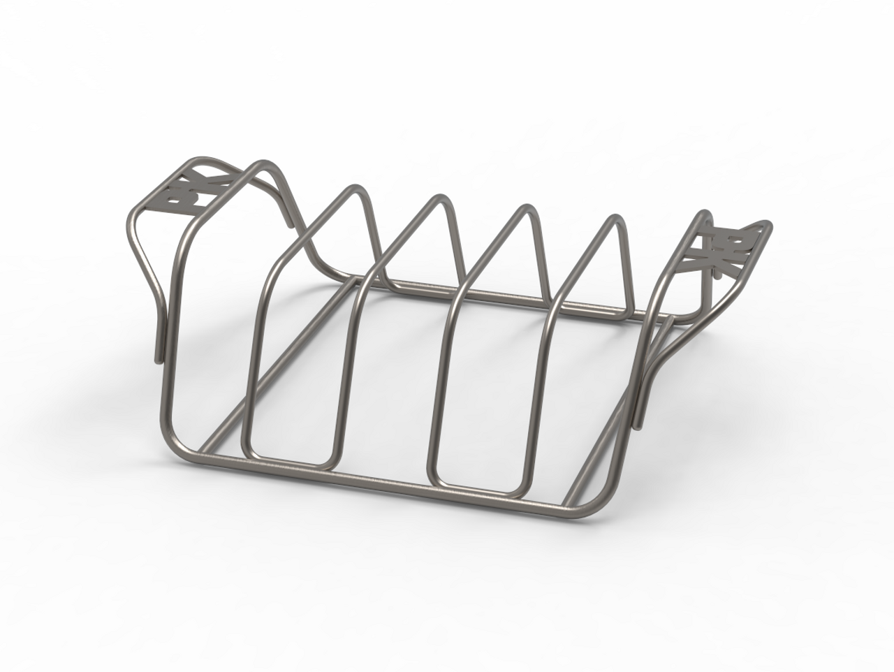 PK Grills Stainless Steel BBQ Rib Rack for Grilling, Smoking, & Roasting,  Barbecue Grill Oven Accessories, PKUA-RR-SS