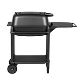 PK Grills The All New Original PK300 Grill & Smoker - Graphite, black portable outdoor grill and smoker with a sturdy stand and side shelf.