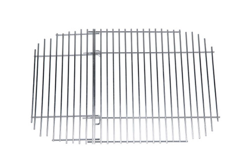 PK Grills PK360 Replacement Stainless Steel Cooking Surface, a shiny rectangular grill grate with evenly spaced parallel bars.
