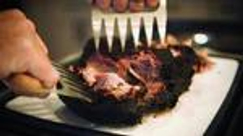 PK Grills BBQ Meat Claws, stainless steel meat shredding claws used to pull apart cooked meats during barbecue.