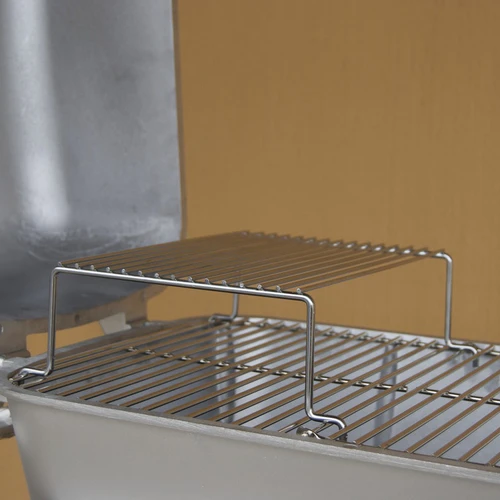 PK Grills The Littlemore Grid for PK Grills, a stainless steel grilling accessory with two-tier design for versatile cooking on a barbecue.