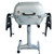 PK360 Grill & Smoker, a white portable grill with adjustable side panels and a built-in thermometer, ideal for smoking and grilling, featured in a special offer from AmazingRibs.com.