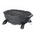 PK Grills PKGO Hibachi, portable compact tabletop charcoal grill with a black finish and grilling grate.