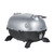 PK Grills PKGO QR Landing Page, portable Black and silver barbecue grill with lid and adjustable air vent.