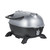 PK Grills PKGO QR Landing Page, portable gas tabletop grill with compact design and silver lid.
