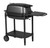 PK Grills PK300 Performance Bundle – Graphite, a portable charcoal grill with a black finish, side prep table, and two wheels for mobility.