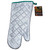 BBQ Oven Mitt, heat resistant quilted silver quilted oven mitt for grilling and baking.