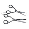 InMood Professional Duo 6" Black Hairdressing Cutting & Thinning Scissor Set