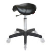 Saddle Stool No Back Black - Black Base