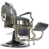 Havana Barber Chair - Antique Frame - Black Upholstery Havana Barber Chair - Antique Frame - Black Upholstery