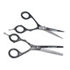 InMood Professional Duo 6.5" Black Hairdressing Cutting & Thinning Scissor Set