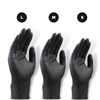 Nitrile BLACK Gloves 100pc - Medium