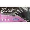 Nitrile BLACK Gloves 100pc - Medium