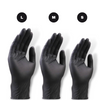 Nitrile BLACK Gloves 100pc - Small