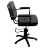 Bianca Black Styling Chair - Hydraulic