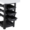 Muse Manicure Table - White/Black