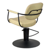 Chelsea Sand Upholstery - Black Frame Styling Chair - Hydraulic