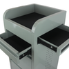 Fusion Sea Foam 4 Drawer Hairdressing Beauty Trolley - Black - Click'n Clean Castor Wheels
