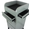 Fusion Sea Foam 4 Drawer Hairdressing Beauty Trolley - Black - Click'n Clean Castor Wheels