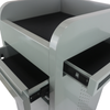 Fusion Sea Foam 4 Drawer Hairdressing Beauty Trolley - Black - Click'n Clean Castor Wheels