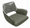 Indigo Forest Green PVC Chair Protective Cover. Clear, flexible and easy to clean, designed to protect Indigo Styling Chair upholstery from everyday salon wear.
