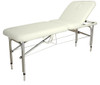 Lightweight Aluminium Portable Bed - White