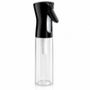 Trigger Mist Water Spray 300ml clear bottle with black reusable dispensing head