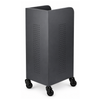 Fusion Black 4 Drawer Hairdressing Beauty Trolley - Black - Click'n Clean Castor Wheels