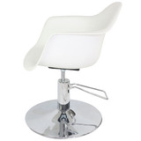 Erica Styling Chair White - Hydraulic