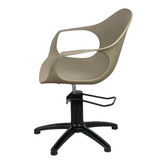 Zelda Latte Styling Chair - Hydraulic