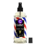 Gabri Professional Barber Cologne Lemon 400ml, spray bottle with cap removed, front product view