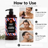 Gabri Professional Anti Hair-Loss Shampoo 1000ml how-to-use guide showing three-step application routine