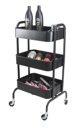 Cupid Black Hairdressing Beauty Trolley