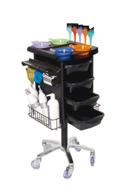 Colorist 4 Drawer Hairdressing Beauty Trolley