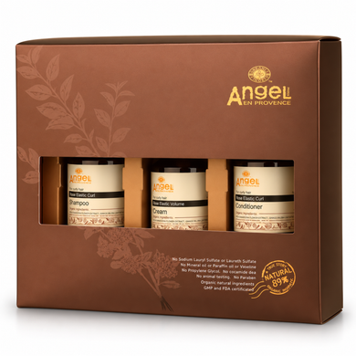 Angel En Provence Rose Elastic for Curly Hair Gift Pack