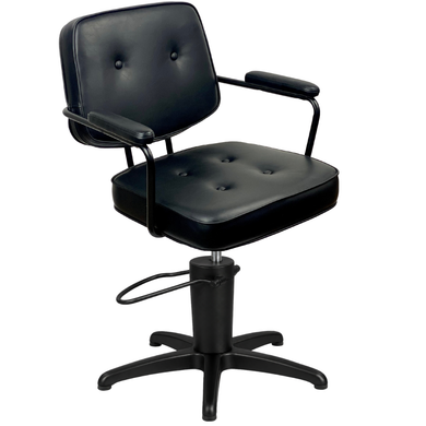 Bianca Black Styling Chair - Hydraulic