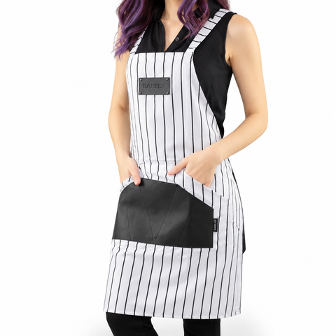 Pinstrip Barber Apron