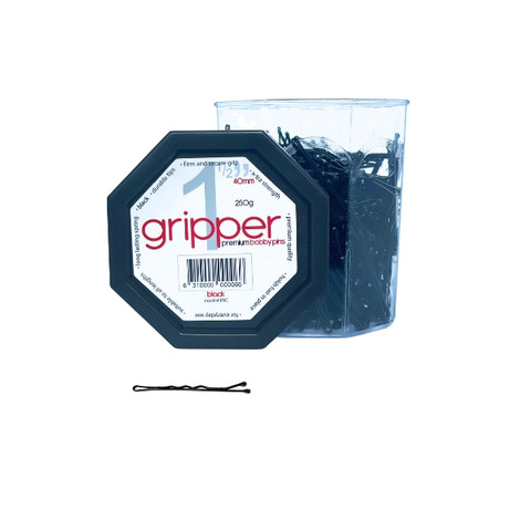 Gripper 40mm BLACK Bobby Pins