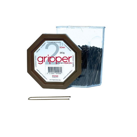 Gripper 50mm BRONZE Ripple Pins