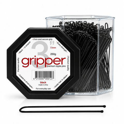 Gripper 73mm BLACK Ripple Pins