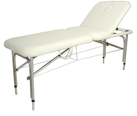 Lightweight Aluminium Portable Bed - White