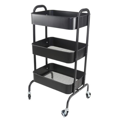 Cupid Black Hairdressing Beauty Trolley