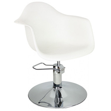 Erica Styling Chair White - Hydraulic