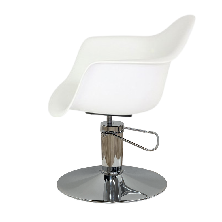 Erica Styling Chair White - Hydraulic
