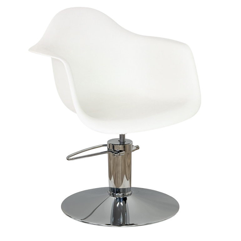 Erica Styling Chair White - Hydraulic