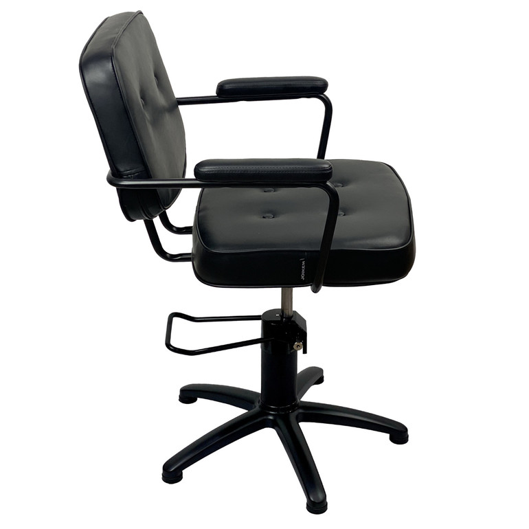 Bianca Black Styling Chair - Hydraulic