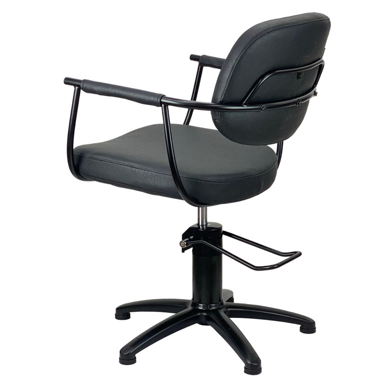 Chelsea Black Upholstery - Black Frame Styling Chair - Hydraulic